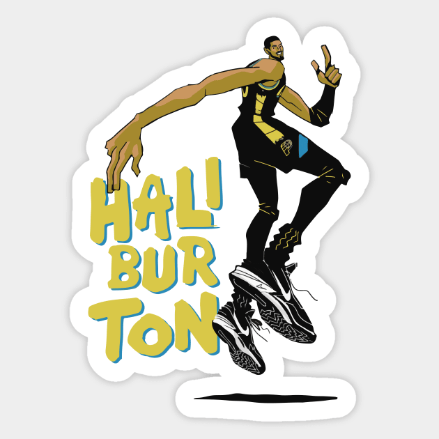 Haliburton celebrate Sticker by Dystopianpalace